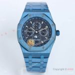 Swiss Replica Audemars Piguet new Royal Oak Perpetual Calendar Blue-coated Case Watch 41mm